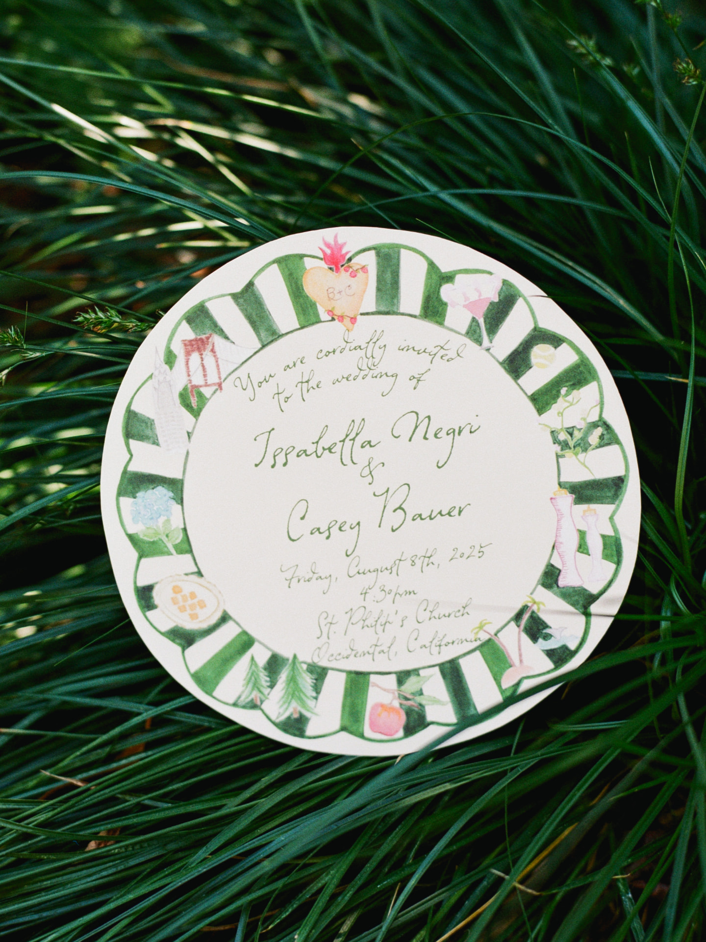 Sage and cream wedding tablescape with taper candles