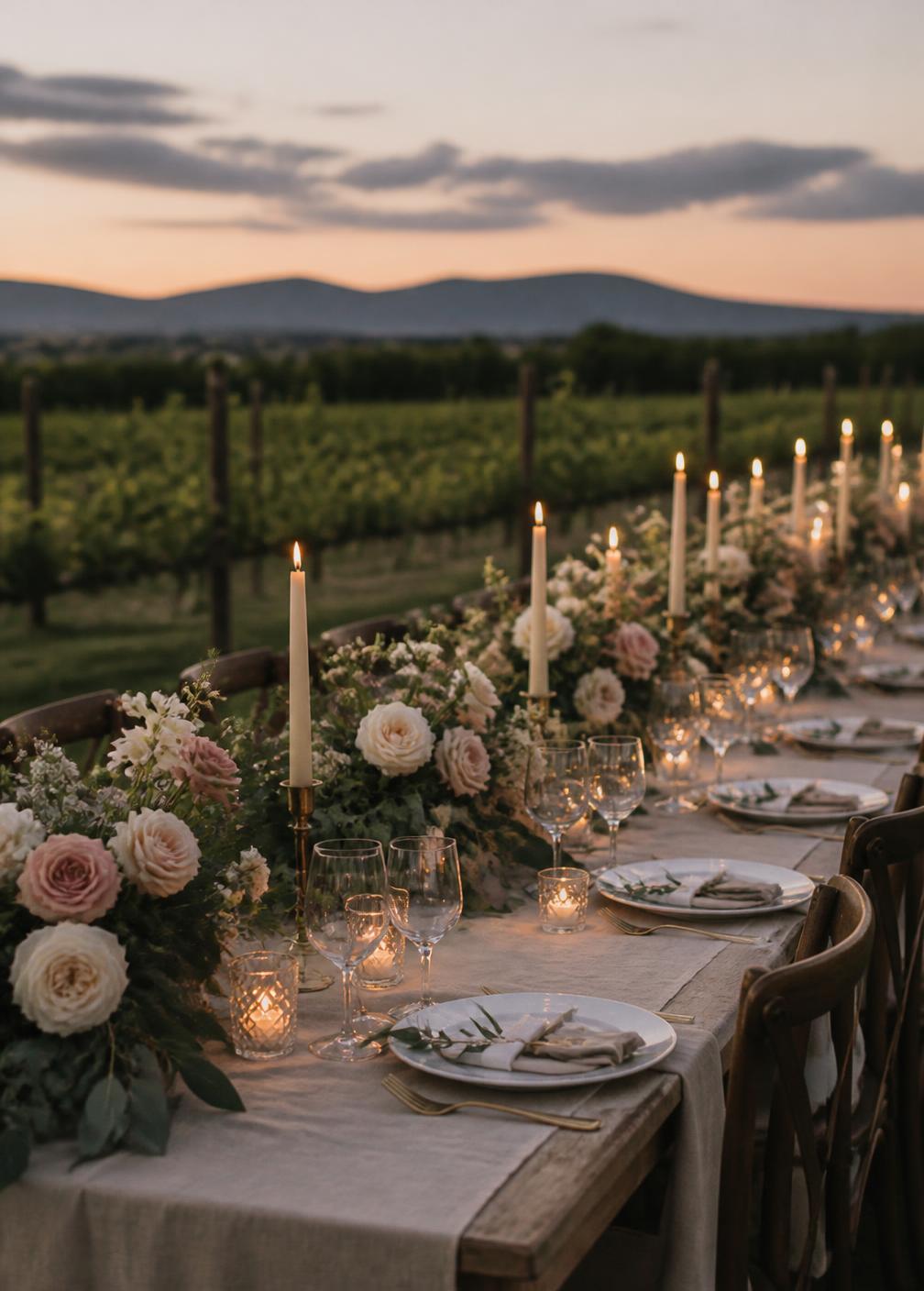 Maddy & Trey — Vineyard Dinner, Healdsburg